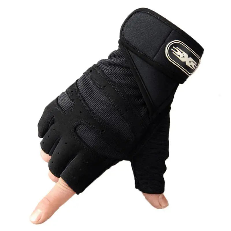 Gym Fitness Heavyweight Training Gloves Men women Body Building Half Finger Non-Slip Gloves Wrist Support Weightlifting Sports